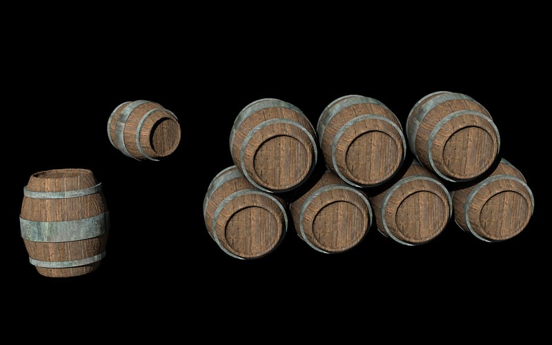 Wine barrel bar